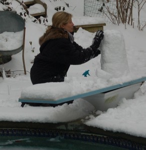 Snowman torso in progress