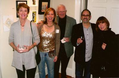 "Little Things Mean a Lot" opening reception at the Swan Coach House Gallery, Atlanta, GA. November 2009. Karen with family and friends.